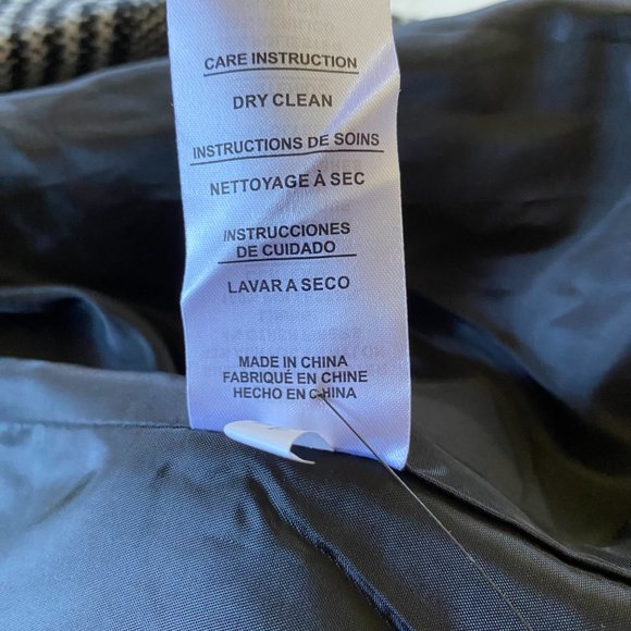 Kendall & Kylie Black & Brown Plaid Menswear-Inspired Winter Coat NWT MSRP $180 - Picture 15 of 16